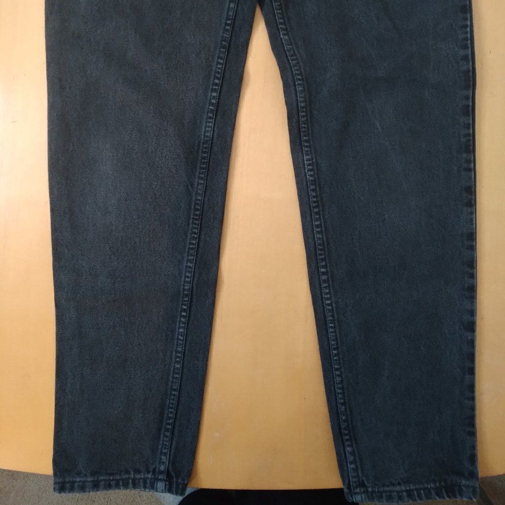 Vintage Levi's 551 Relaxed Tapered Denim Jeans 10 Long - Picture 3 of 8